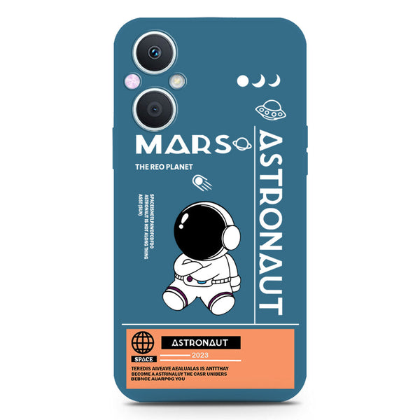 Astronaut Series Soft Phone Case - Silica Gel Case - Blue - OnePlus Nord N20 5G