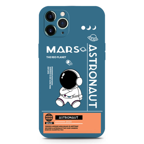 Astronaut Series Soft Phone Case - Silica Gel Case - Blue - iPhone 11 Pro Max