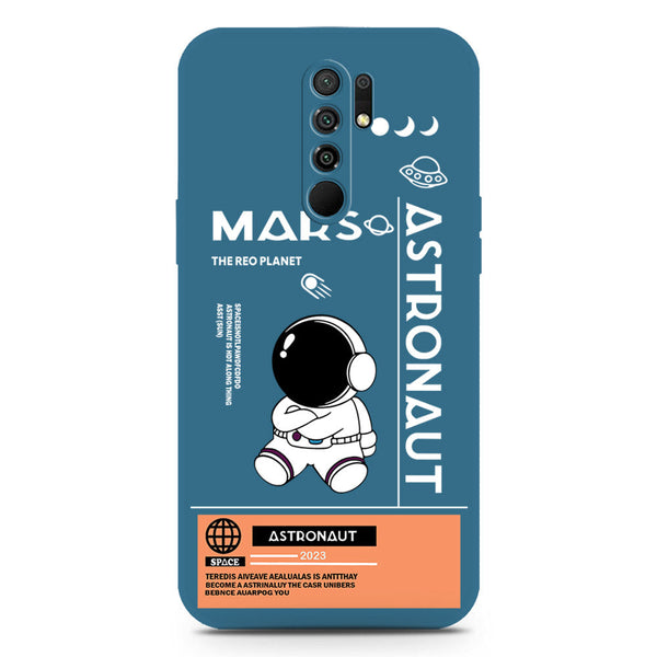 Astronaut Series Soft Phone Case - Silica Gel Case - Blue - Xiaomi Redmi 9