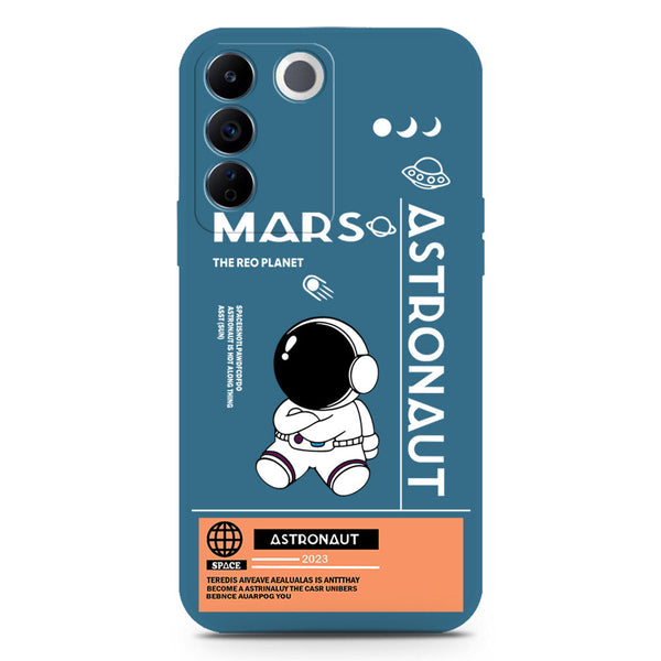 Astronaut Series Soft Phone Case - Silica Gel Case - Blue - Vivo S16e