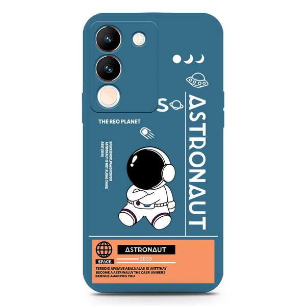 Astronaut Series Soft Phone Case - Silica Gel Case - Blue - Vivo V29e