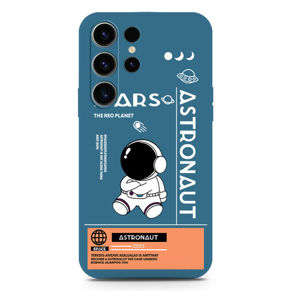 Astronaut Series Soft Phone Case - Silica Gel Case - Blue - Samsung Galaxy S23 Ultra 5G