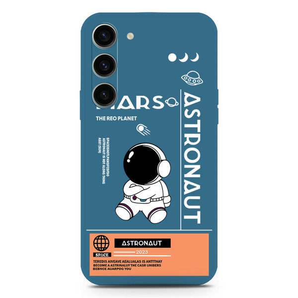 Astronaut Series Soft Phone Case - Silica Gel Case - Blue - Samsung Galaxy S23 5G