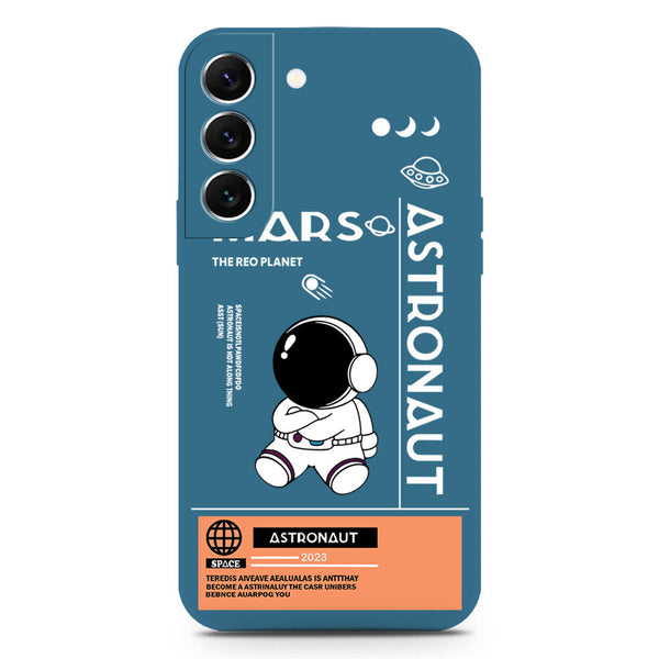 Astronaut Series Soft Phone Case - Silica Gel Case - Blue - Samsung Galaxy S22 Plus 5G