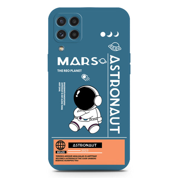 Astronaut Series Soft Phone Case - Silica Gel Case - Blue - Samsung Galaxy M22