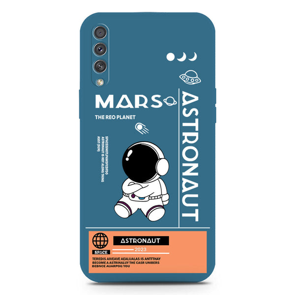 Astronaut Series Soft Phone Case - Silica Gel Case - Blue - Samsung Galaxy A30s