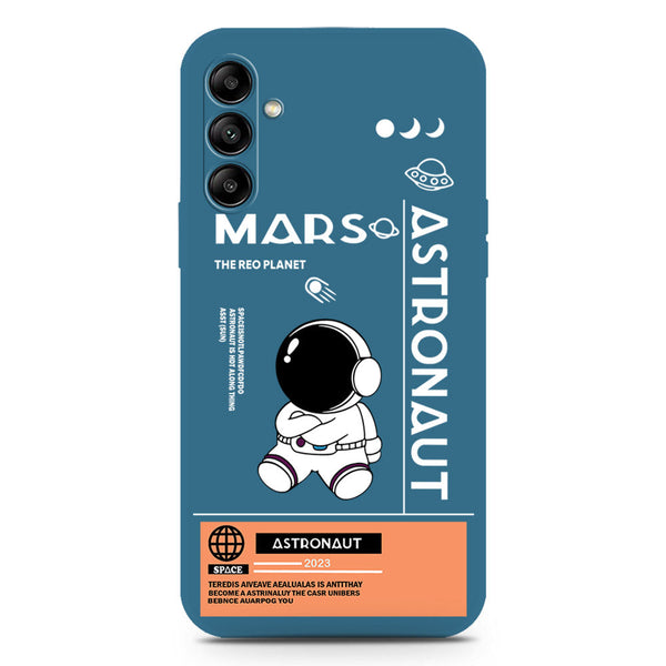 Astronaut Series Soft Phone Case - Silica Gel Case - Blue - Samsung Galaxy A24 4G