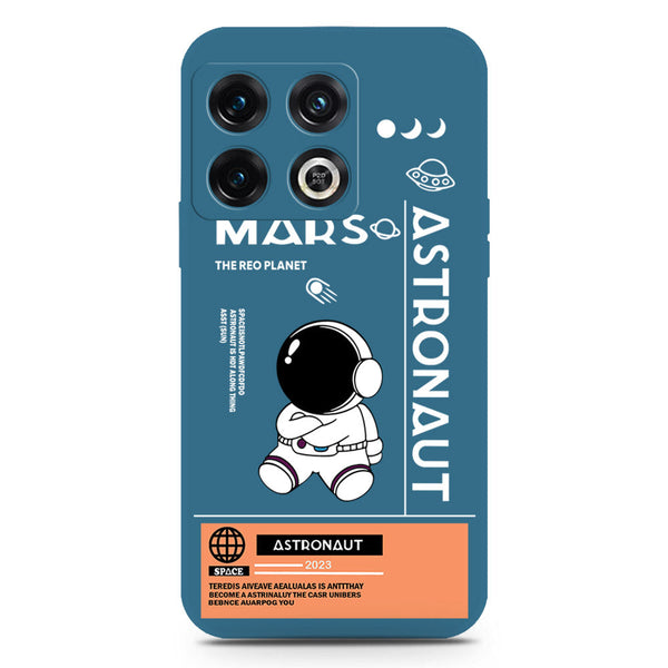 Astronaut Series Soft Phone Case - Silica Gel Case - Blue - OnePlus 10 Pro