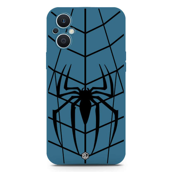 X-Spider Design Soft Phone Case - Silica Gel Case - Blue - Oppo F21 Pro 5G