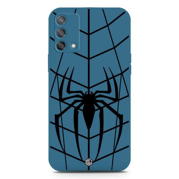 X-Spider Design Soft Phone Case - Silica Gel Case - Blue - Oppo F19