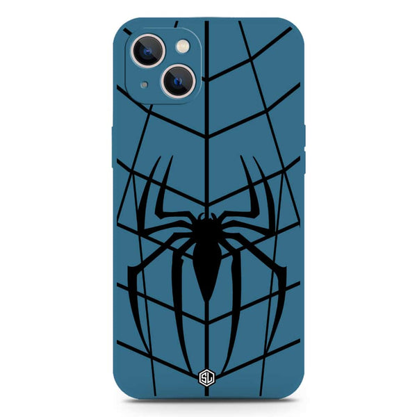 X-Spider Design Soft Phone Case - Silica Gel Case - Blue - iPhone 13
