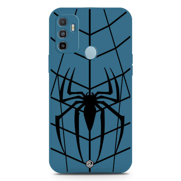 X-Spider Design Soft Phone Case - Silica Gel Case - Blue - Oppo A53s