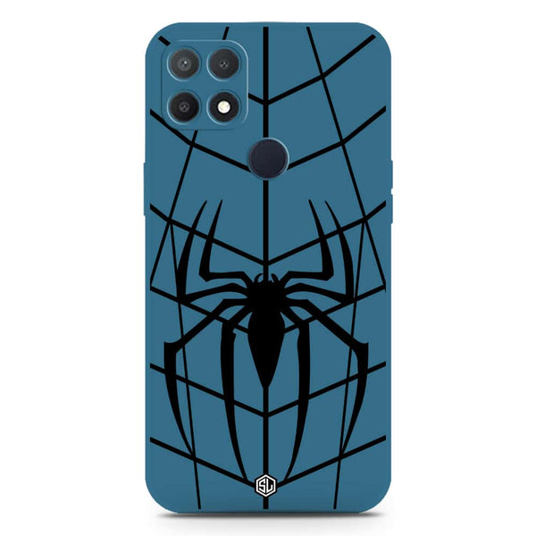 X-Spider Design Soft Phone Case - Silica Gel Case - Blue - Oppo A35