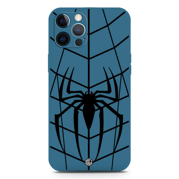 X-Spider Design Soft Phone Case - Silica Gel Case - Blue - iPhone 12 Pro Max