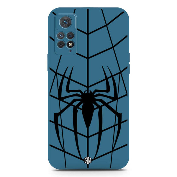 X-Spider Design Soft Phone Case - Silica Gel Case - Blue - Xiaomi Redmi Note 11 Pro