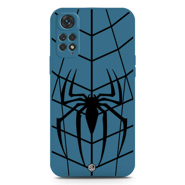X-Spider Design Soft Phone Case - Silica Gel Case - Blue - Xiaomi Redmi Note 11
