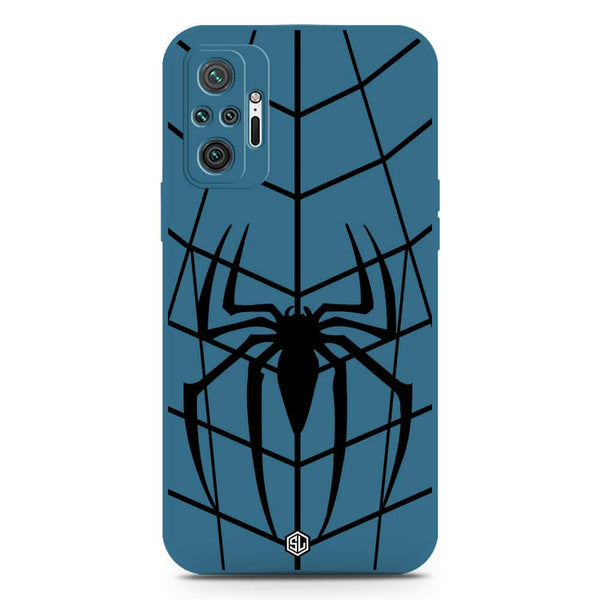X-Spider Design Soft Phone Case - Silica Gel Case - Blue - Xiaomi Redmi Note 10 Pro Max