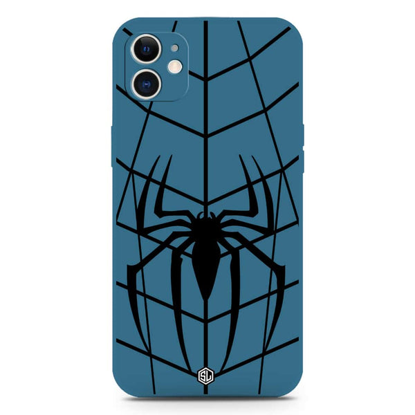 X-Spider Design Soft Phone Case - Silica Gel Case - Blue - iPhone 12