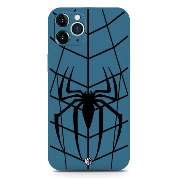 X-Spider Design Soft Phone Case - Silica Gel Case - Blue - iPhone 11 Pro