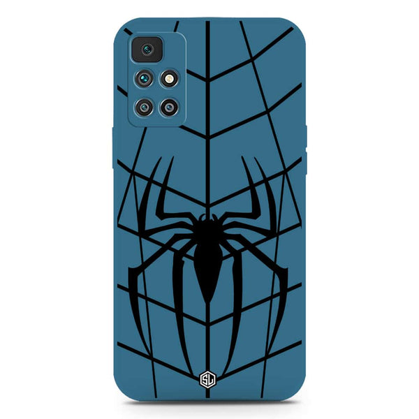 X-Spider Design Soft Phone Case - Silica Gel Case - Blue - Xiaomi Redmi 10