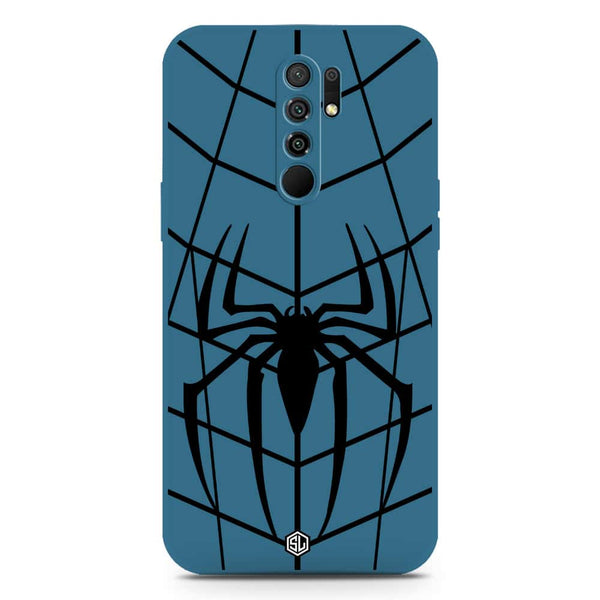 X-Spider Design Soft Phone Case - Silica Gel Case - Blue - Xiaomi Redmi 9 Prime