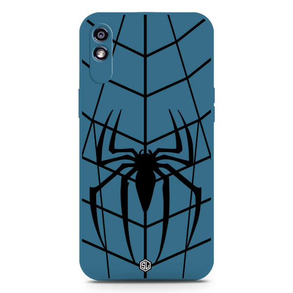 X-Spider Design Soft Phone Case - Silica Gel Case - Blue - Xiaomi Redmi 9A