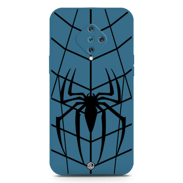 X-Spider Design Soft Phone Case - Silica Gel Case - Blue - Vivo Y51 (2020 September)