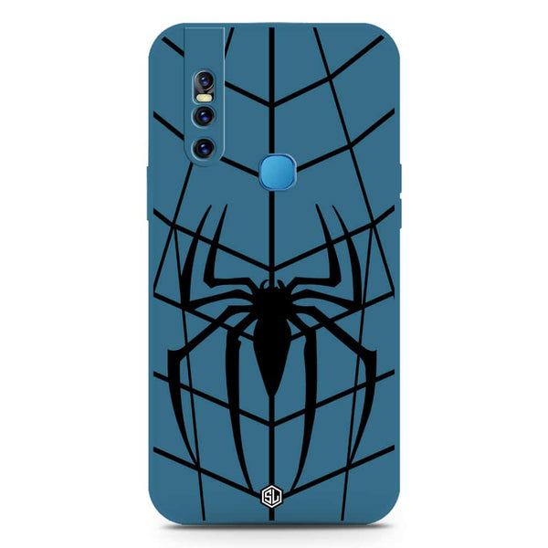 X-Spider Design Soft Phone Case - Silica Gel Case - Blue - Vivo V15