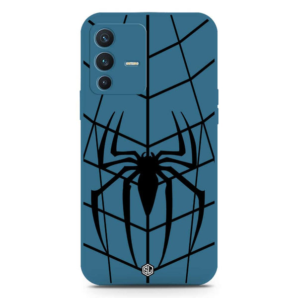 X-Spider Design Soft Phone Case - Silica Gel Case - Blue - Vivo S12