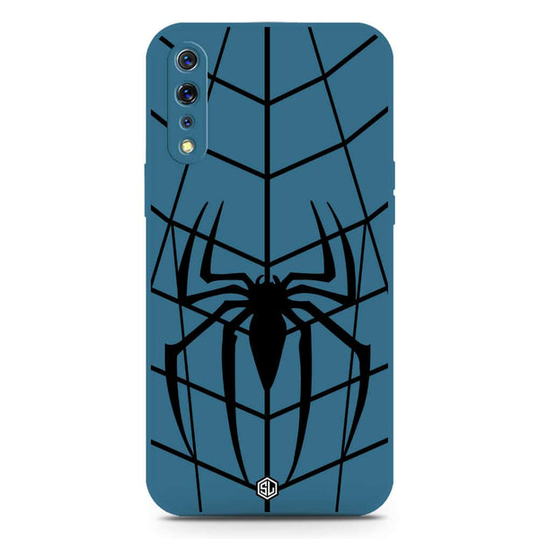 X-Spider Design Soft Phone Case - Silica Gel Case - Blue - Vivo S1