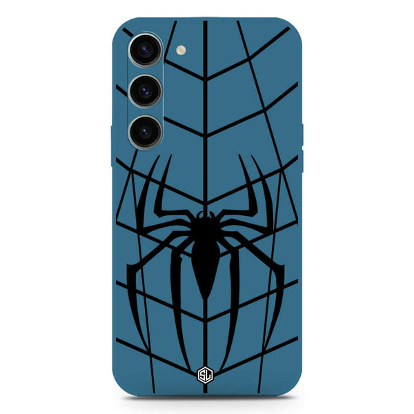 X-Spider Design Soft Phone Case - Silica Gel Case - Blue - Samsung Galaxy S23 Plus 5G