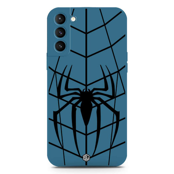 X-Spider Design Soft Phone Case - Silica Gel Case - Blue - Samsung Galaxy S21 FE 5G