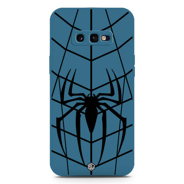 X-Spider Design Soft Phone Case - Silica Gel Case - Blue - Samsung Galaxy S10e