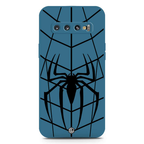 X-Spider Design Soft Phone Case - Silica Gel Case - Blue - Samsung Galaxy S10