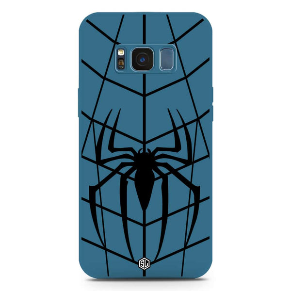 X-Spider Design Soft Phone Case - Silica Gel Case - Blue - Samsung Galaxy S8