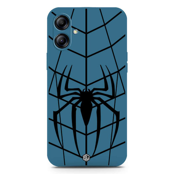 X-Spider Design Soft Phone Case - Silica Gel Case - Blue - Samsung Galaxy M04 4G