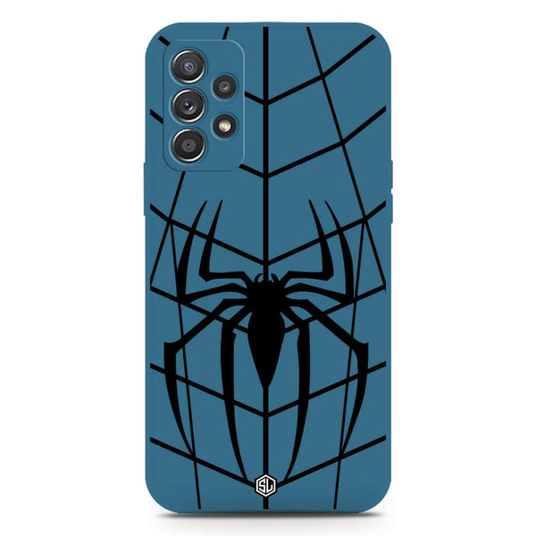 X-Spider Design Soft Phone Case - Silica Gel Case - Blue - Samsung Galaxy A52s 5G