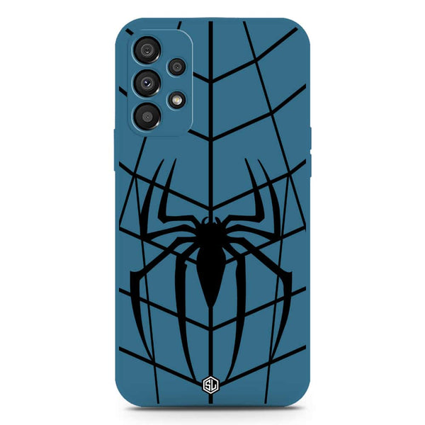 X-Spider Design Soft Phone Case - Silica Gel Case - Blue - Samsung Galaxy A33 5G