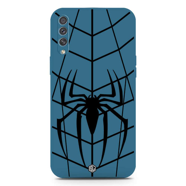 X-Spider Design Soft Phone Case - Silica Gel Case - Blue - Samsung Galaxy A30s