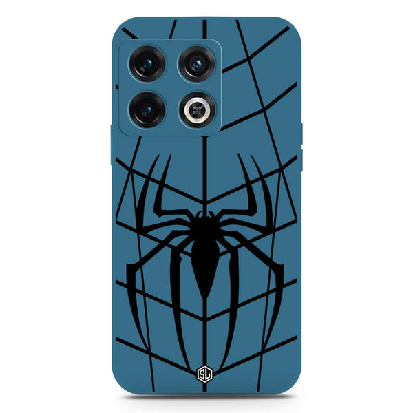 X-Spider Design Soft Phone Case - Silica Gel Case - Blue - OnePlus 10 Pro