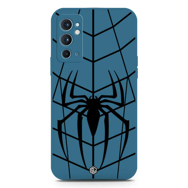 X-Spider Design Soft Phone Case - Silica Gel Case - Blue - OnePlus 9RT 5G