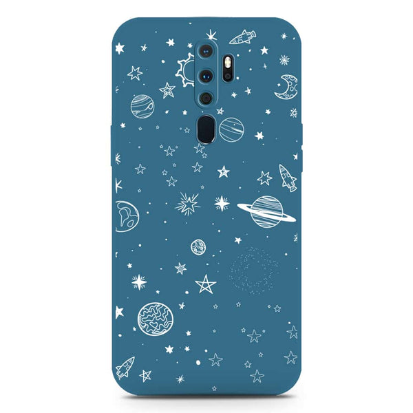 Stardust Dreams Design Soft Phone Case - Silica Gel Case - Blue - Oppo A9 2020