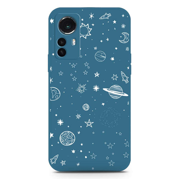 Stardust Dreams Design Soft Phone Case - Silica Gel Case - Blue - Xiaomi 12