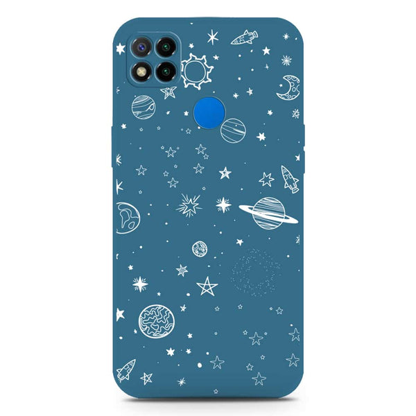 Stardust Dreams Design Soft Phone Case - Silica Gel Case - Blue - Xiaomi Redmi 10A