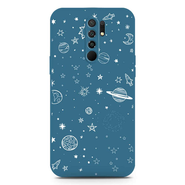 Stardust Dreams Design Soft Phone Case - Silica Gel Case - Blue - Xiaomi Redmi 9 Prime