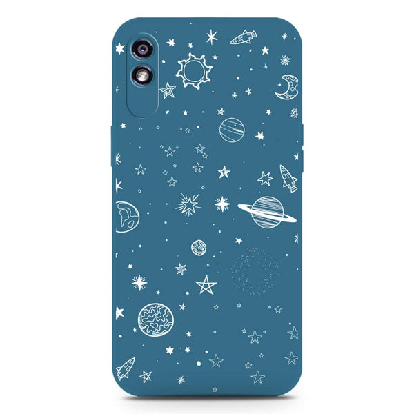 Stardust Dreams Design Soft Phone Case - Silica Gel Case - Blue - Xiaomi Redmi 9A
