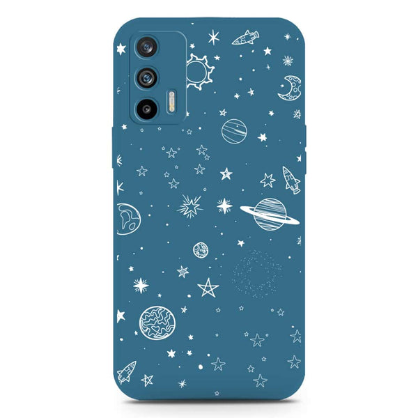 Stardust Dreams Design Soft Phone Case - Silica Gel Case - Blue - Realme GT Master