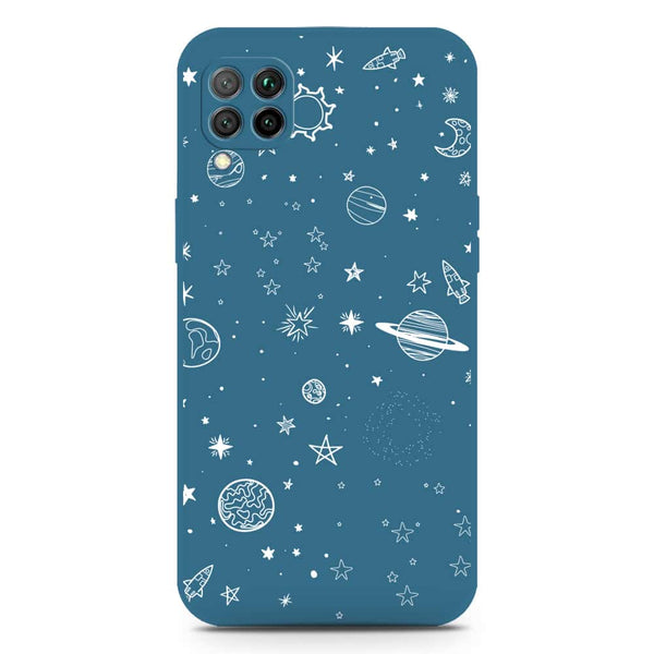 Stardust Dreams Design Soft Phone Case - Silica Gel Case - Blue - Huawei P40 Lite 5G