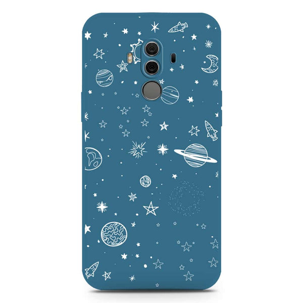 Stardust Dreams Design Soft Phone Case - Silica Gel Case - Blue - Huawei Mate 10 Pro