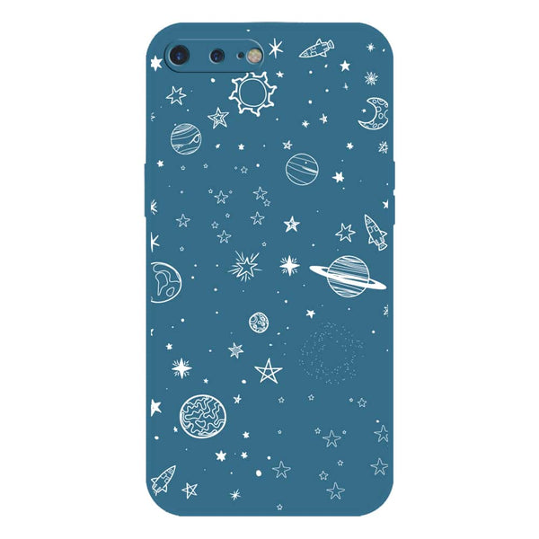 Stardust Dreams Design Soft Phone Case - Silica Gel Case - Blue - iPhone 8 Plus / 7 Plus